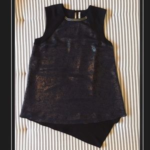 1 DAY LEFT! Rachel Roy AsymmetricalSleeveless Top