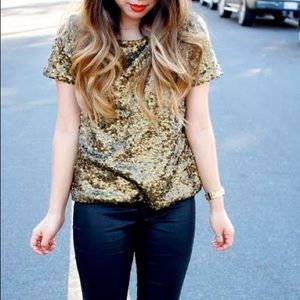 H&M Sequin Top