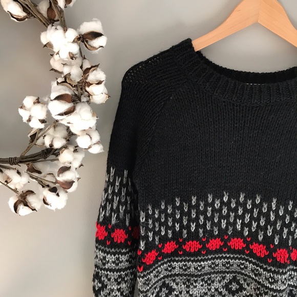 ‼️ 1 Left! Size S NWOT Fair Isle Sweater dress - Picture 2 of 3