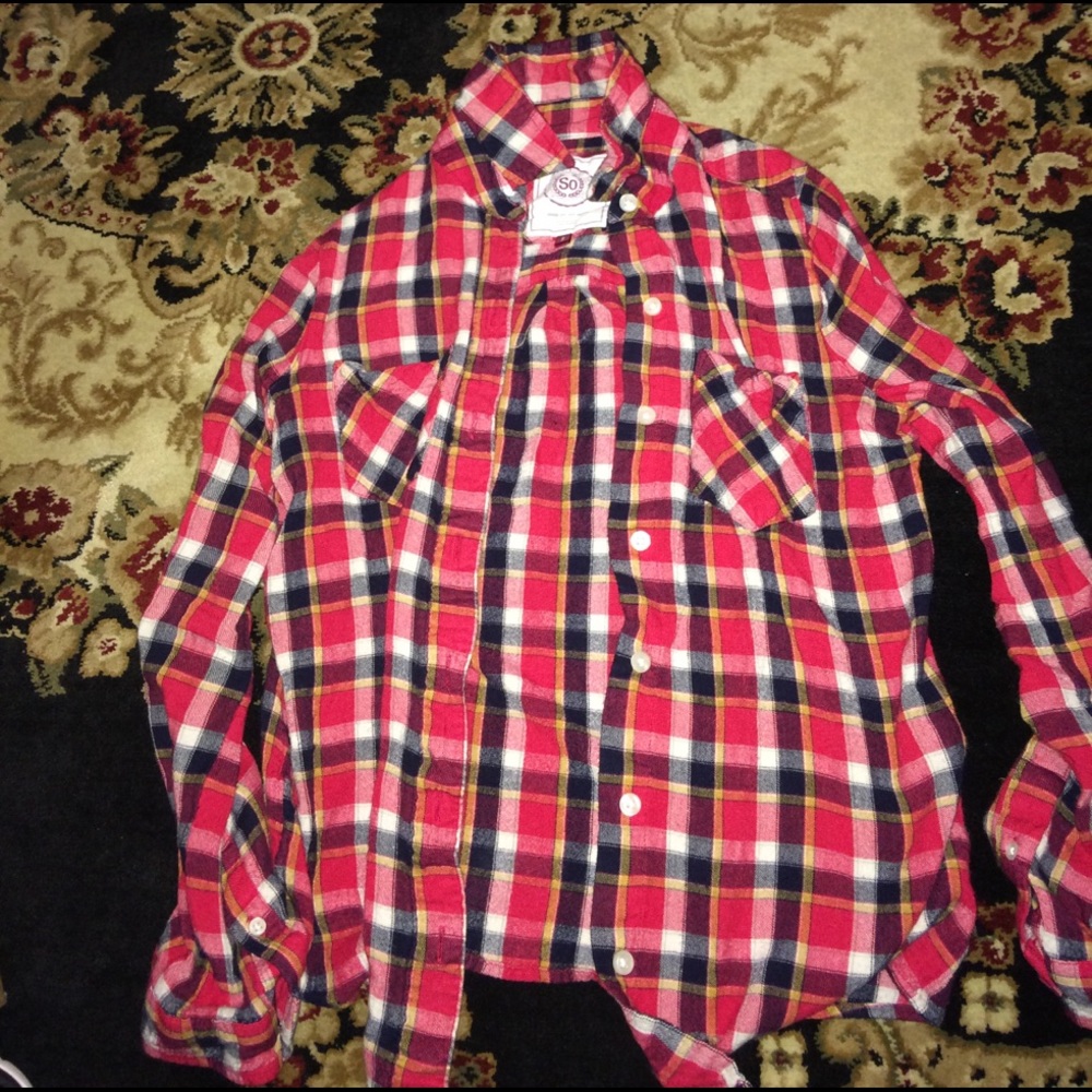 Red checkered flannel