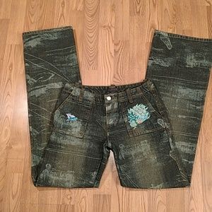Custo Barcelona sz 28 embroidered denim