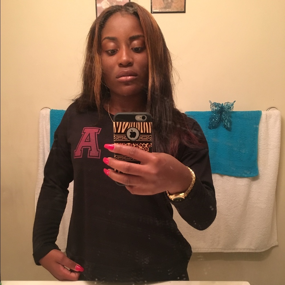 "A" Long sleeved Crew Neck