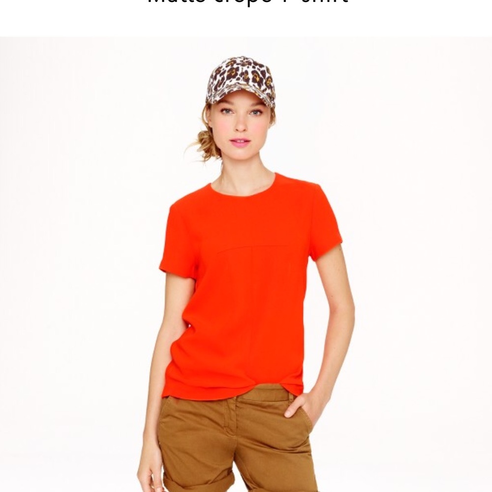 J Crew Matte Crepe Shirt (Blue)