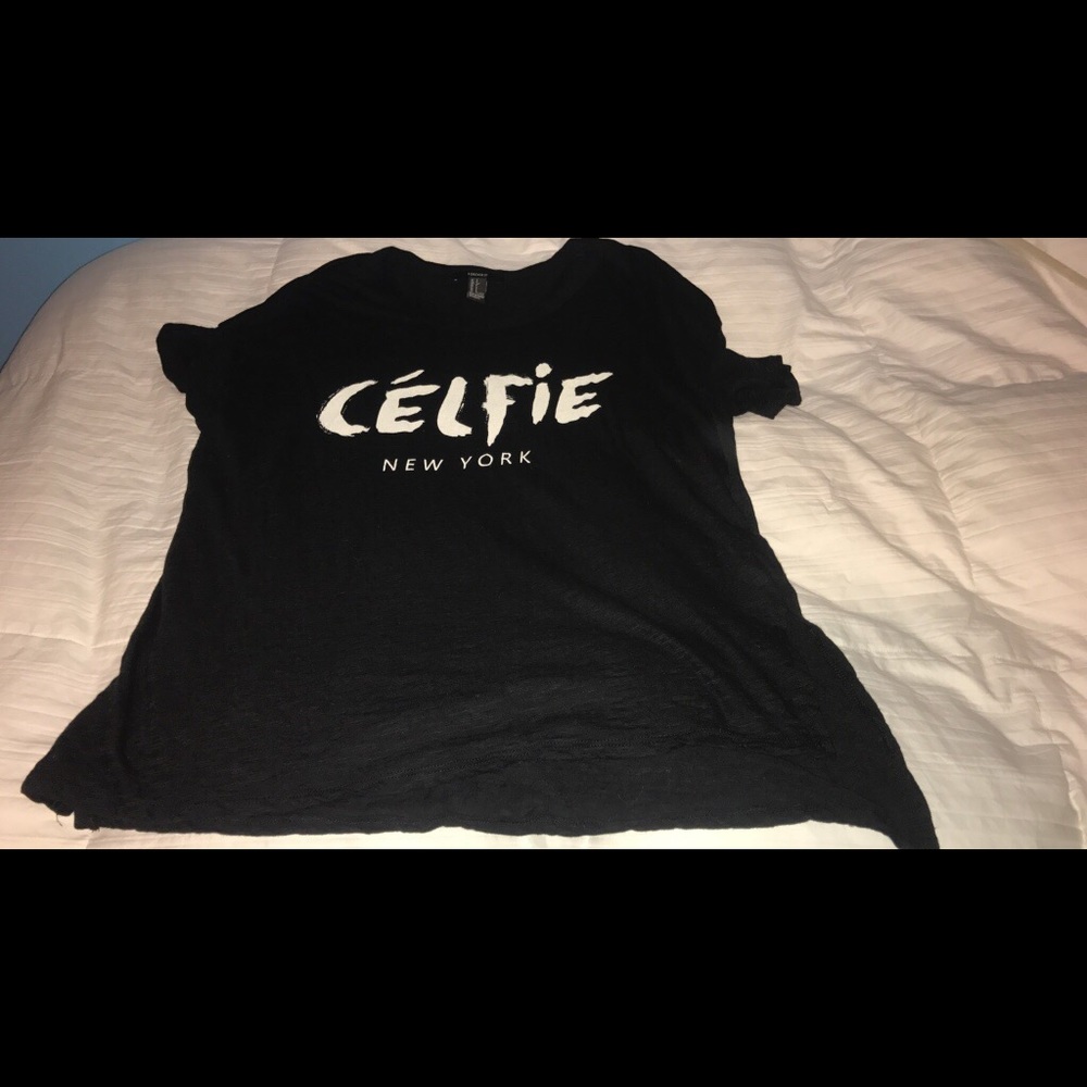 Forever 21 "Celfie" Oversized Shirt