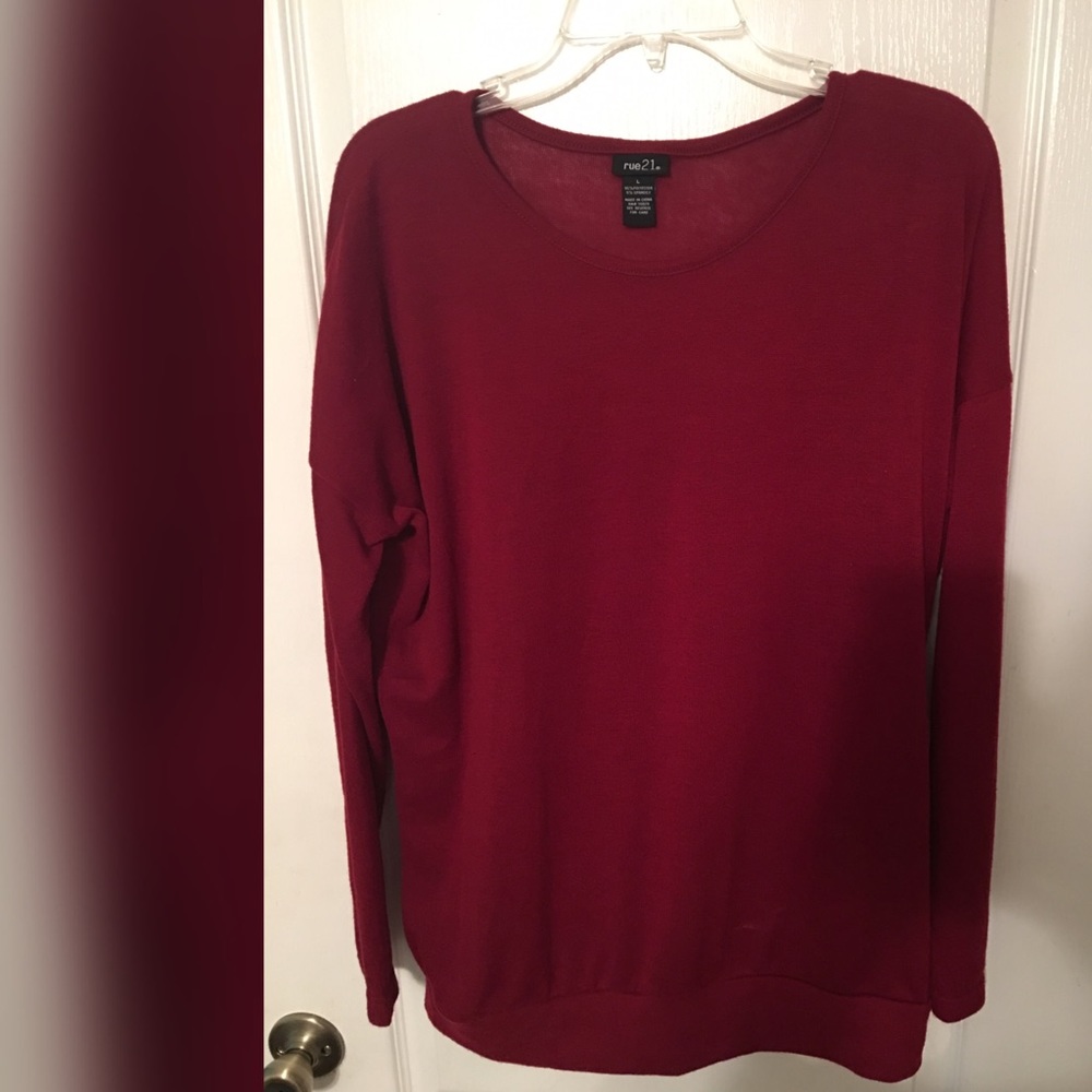 Rue 21 Maroon sweater