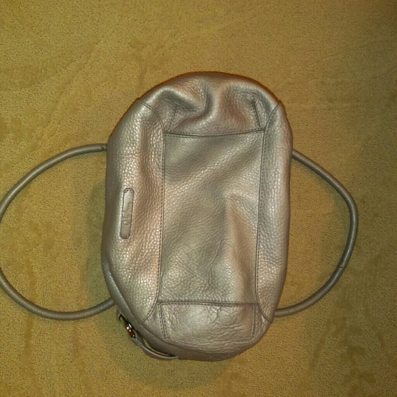 COLE HAAN GRAY LEATHER HANDBAG - Picture 3 of 5