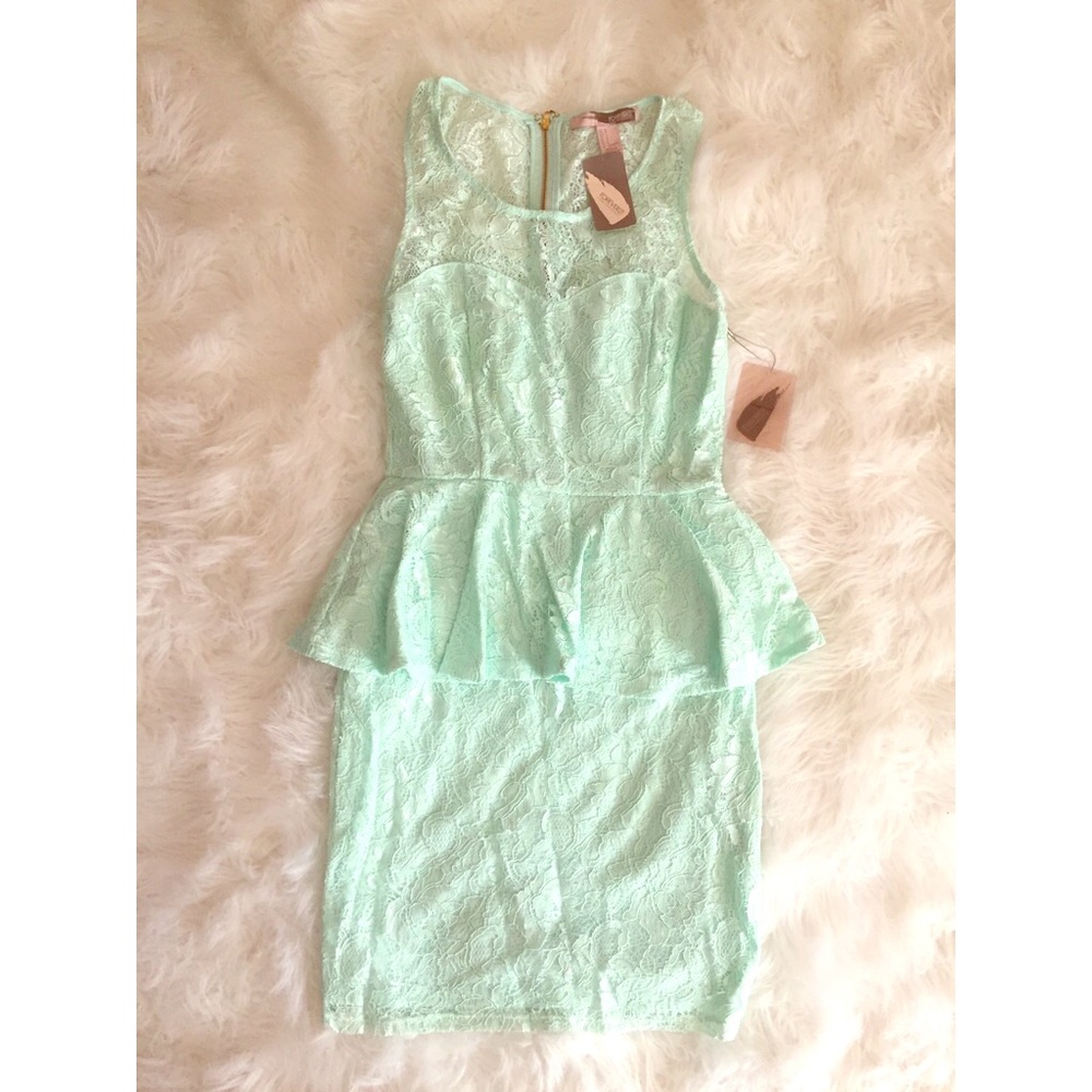 Lace Peplum Dress