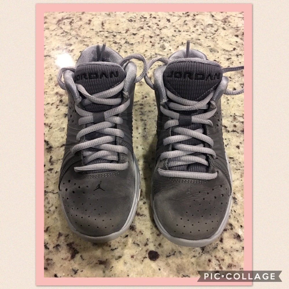 Grey Kids Jordan's