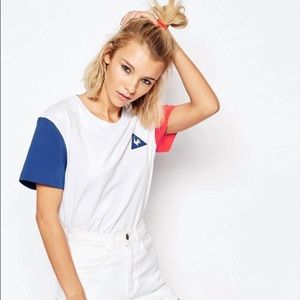 Le coq sportif boyfriend color block tshirt