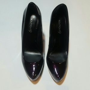 BOUTIQUE 9 PATENT LEATHER PLATFORM HEELS