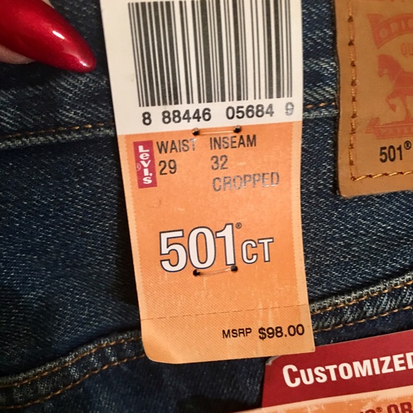 Women's Levi 501 CT Jeans - Picture 2 of 5