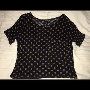 Forever 21 Polka Dot Crop Top