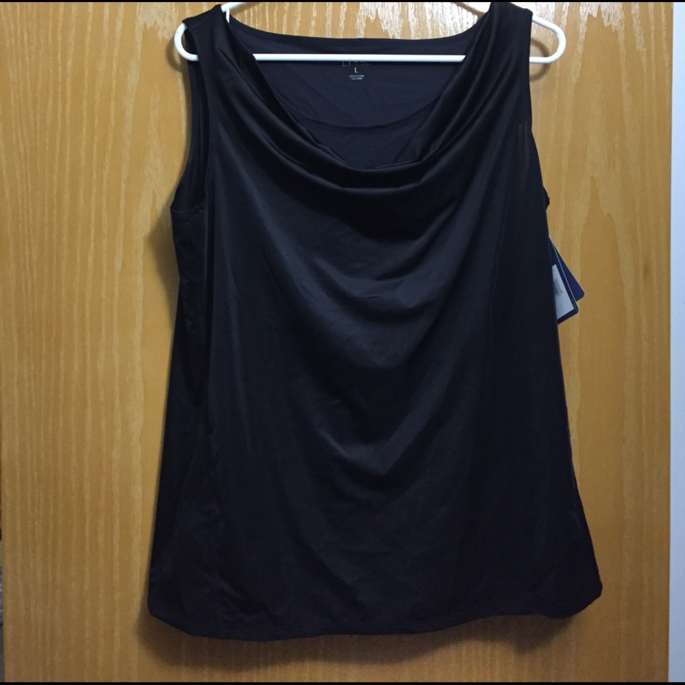 NWT Lysse black cowl neck top