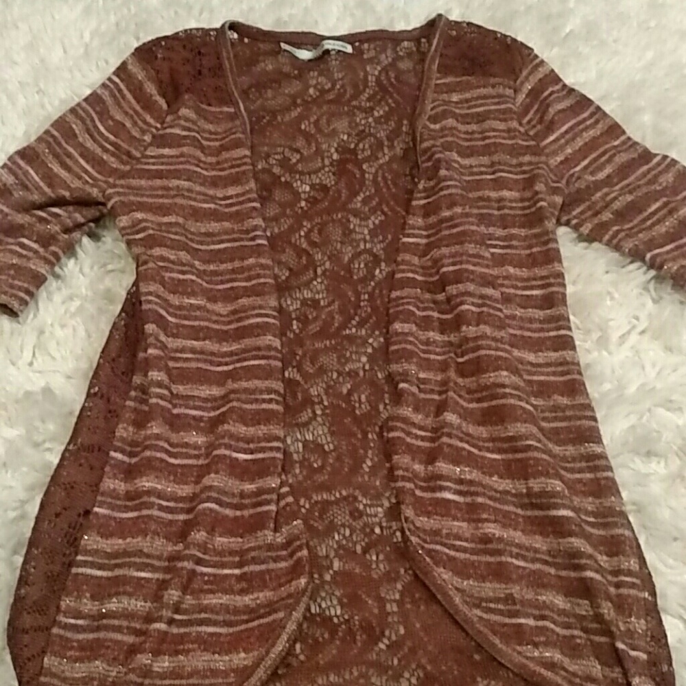 Sparkly Lace Back Maurice's Cardigan