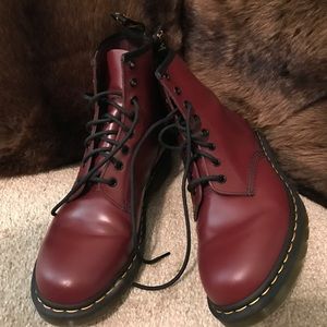 Dr. Martens Original Boots in Cherry Red