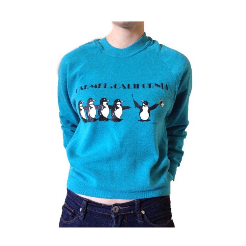 Vintage Penguin Retro Tourist Sweatshirt