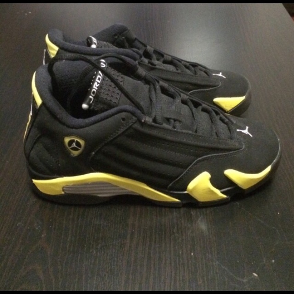 Nike Jordan's Thunder 14s Black & Yellow