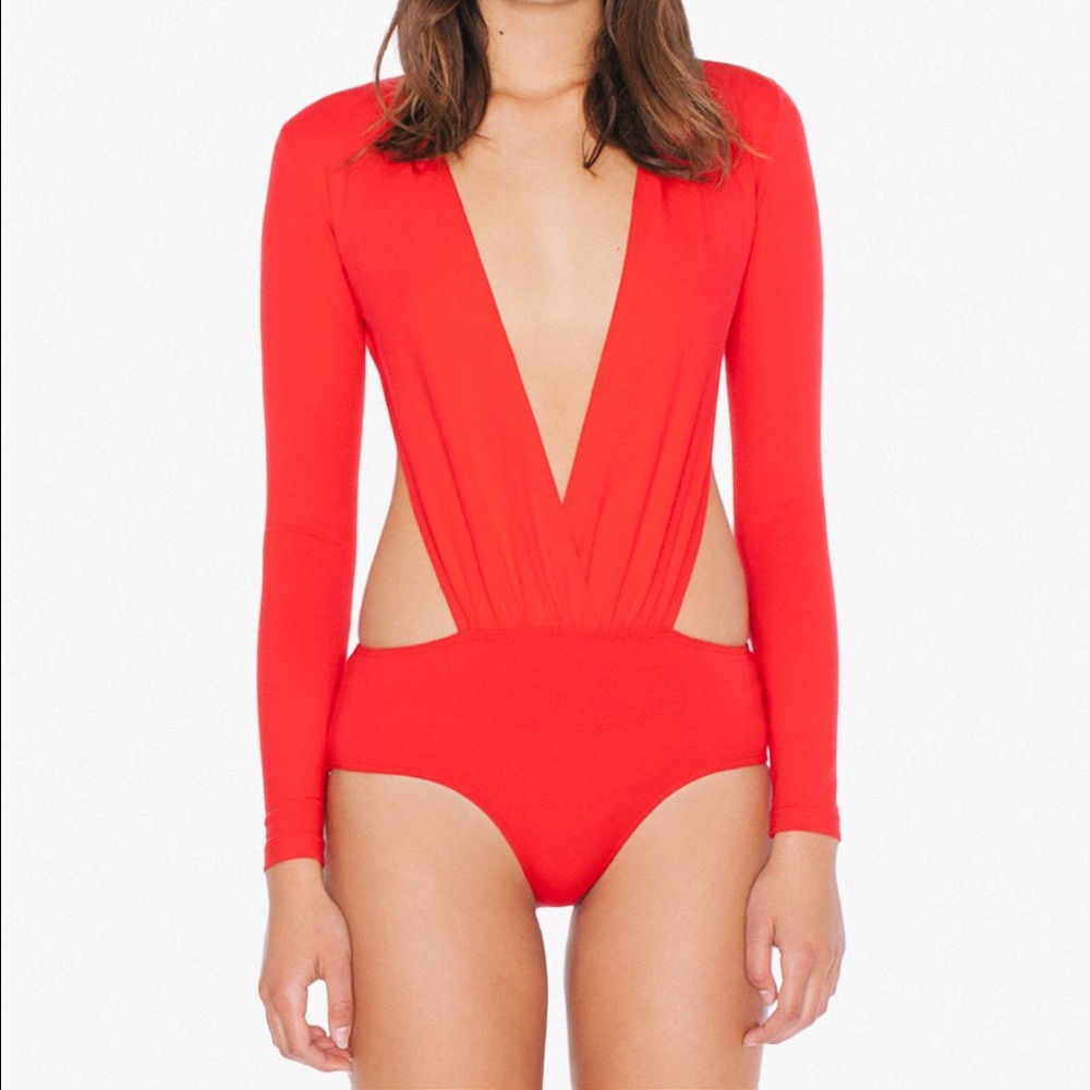 AA Deep V Bodysuit - Large