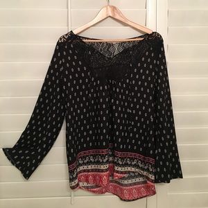 Tilly's Bell-Bottom Sleeved Blouse