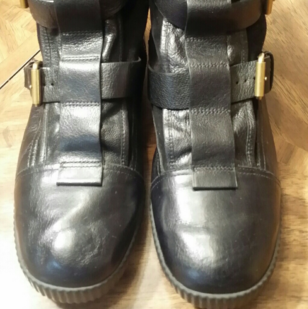 Marc by Marc Jacobs leather ankle boots.