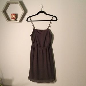 Grey mini dress rhinestones
