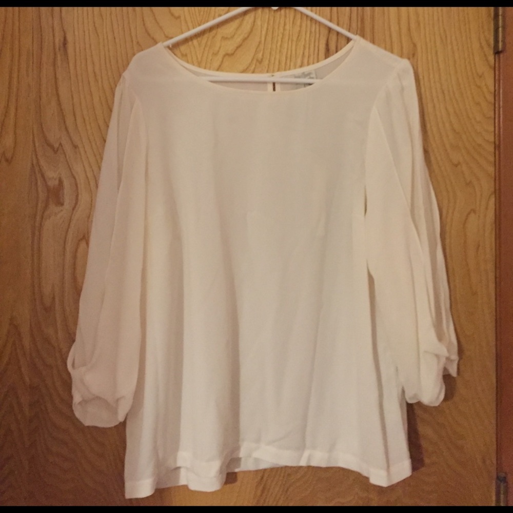 Cream blouse