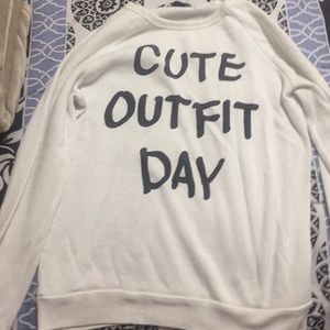 cute outfit day sweater