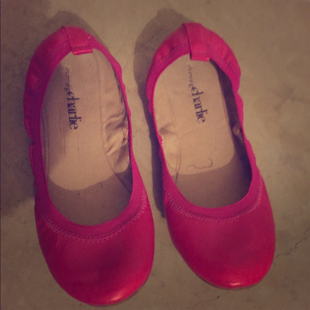 Charming Charlie/hot pink flats/size 7