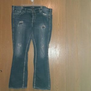 Torrid Silver Jeans size 24