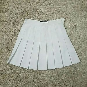 White AA Tennis Skirt