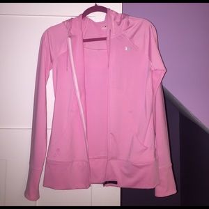 Pink Under Armour Zip Up