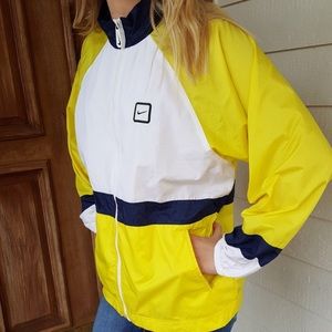 Yellow Nike windbreaker