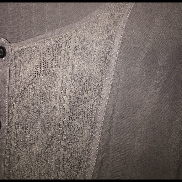 American Eagle dark grayish-blue blouse - Picture 3 of 4