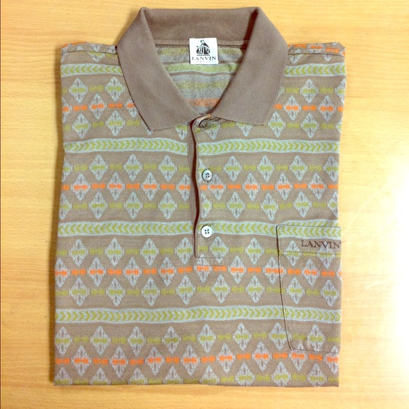 Lanvin Men's Embroidered Logo Polo Shirt - Picture 1 of 4