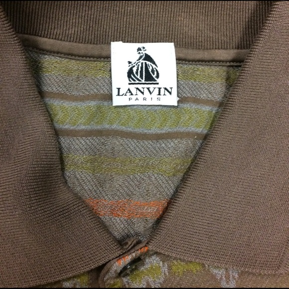 Lanvin Men's Embroidered Logo Polo Shirt - Picture 2 of 4