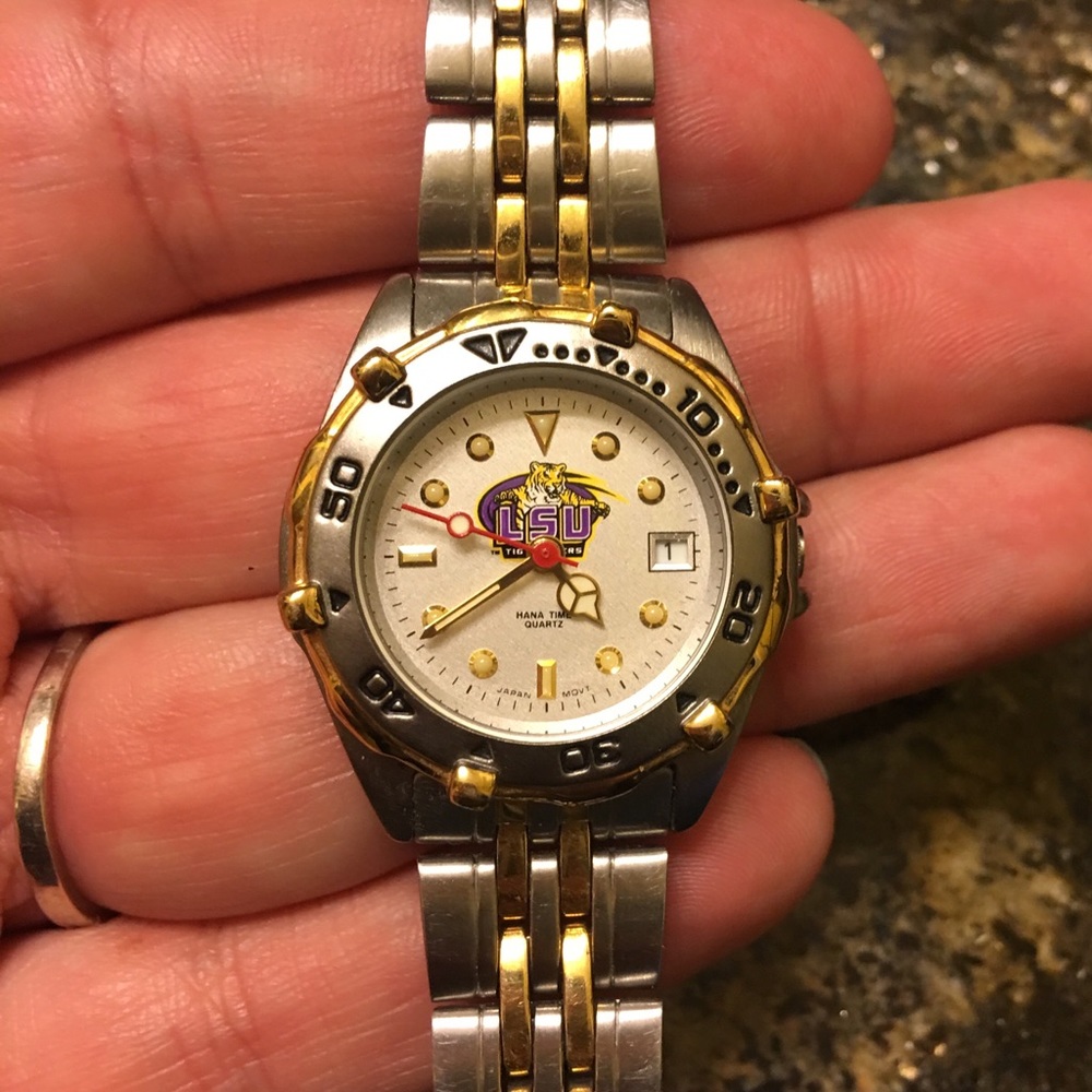 LSU ladies watch. Two tone