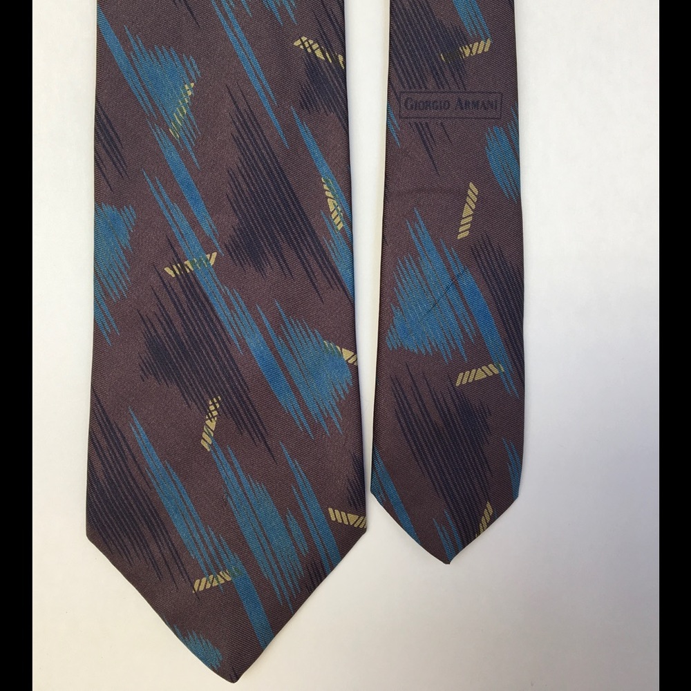 Armani vintage silk tie. Mid century Design