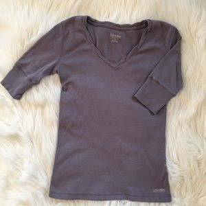 💜3/4 sleeve Calvin Klein Top💜