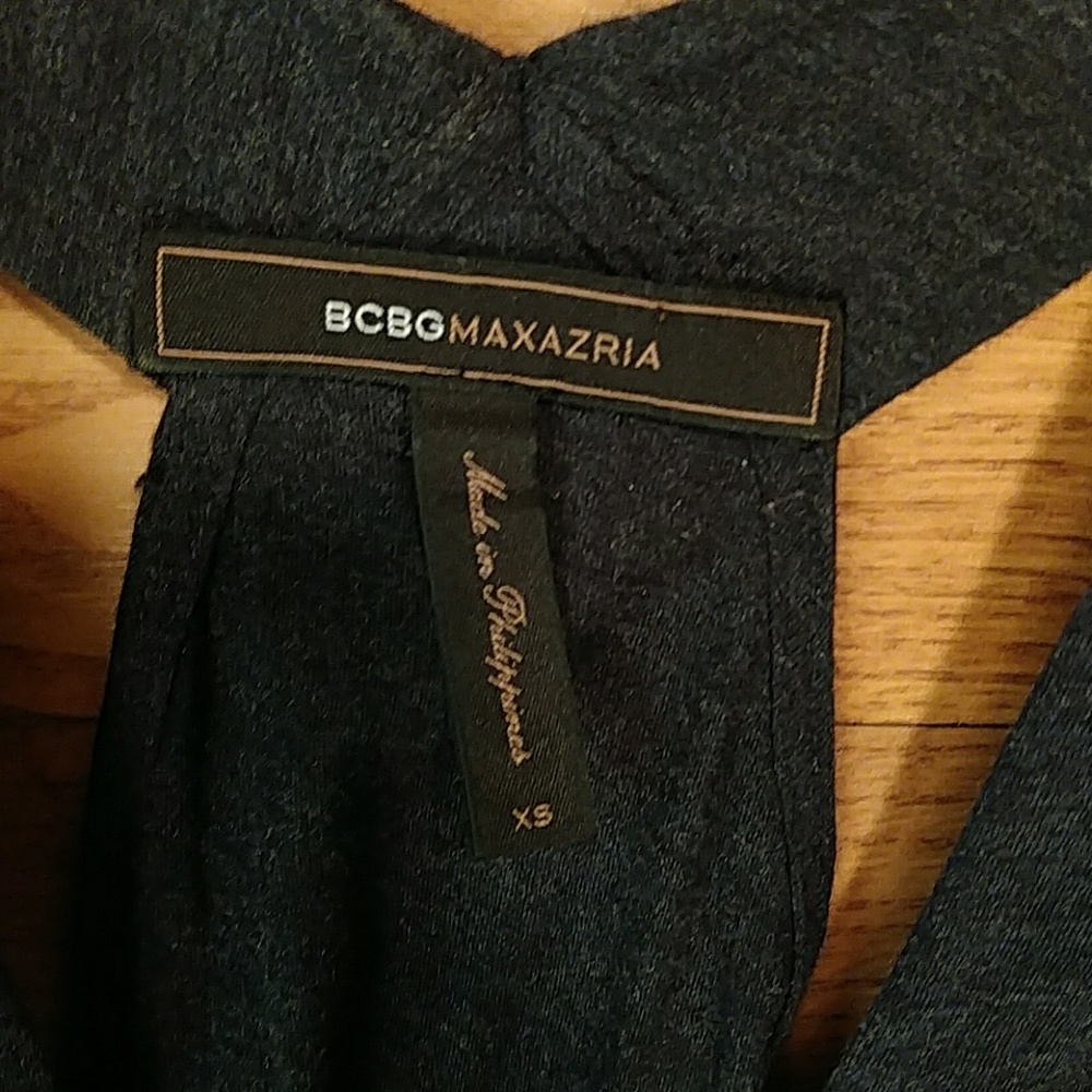 BCBG maxazria top Heather Navy sz XS