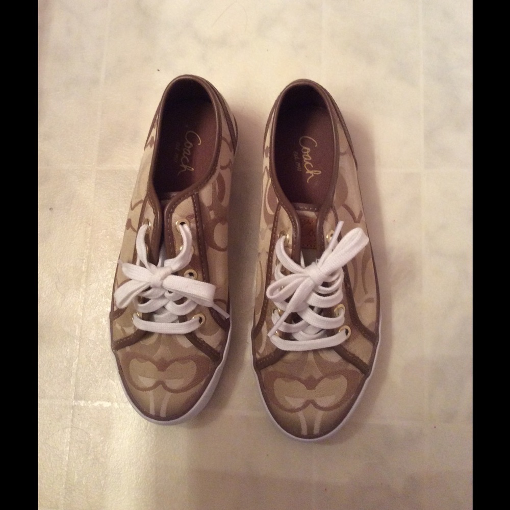 COACH canvas sneakers