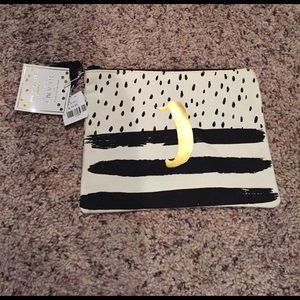 NWT "J" Slant Brand Cosmetic Bag