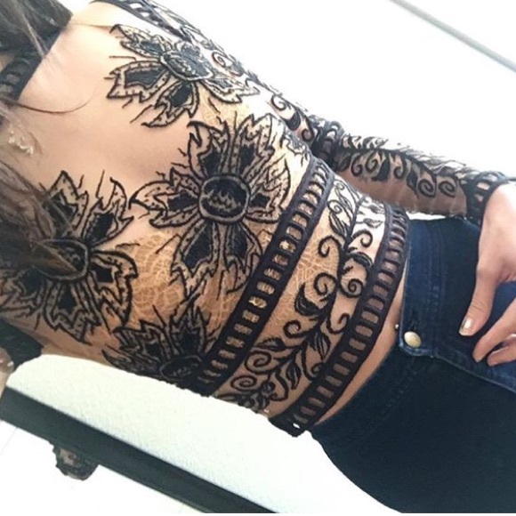 For Love and Lemons Tops - For Love & Lemons Desert Nights Crop Top