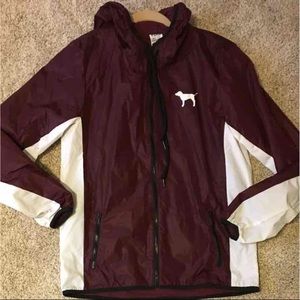 RARE VS PINK Burgundy Anorak Jacket