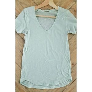 Lululemon What The Sport Tee in Heathered Sea Mist