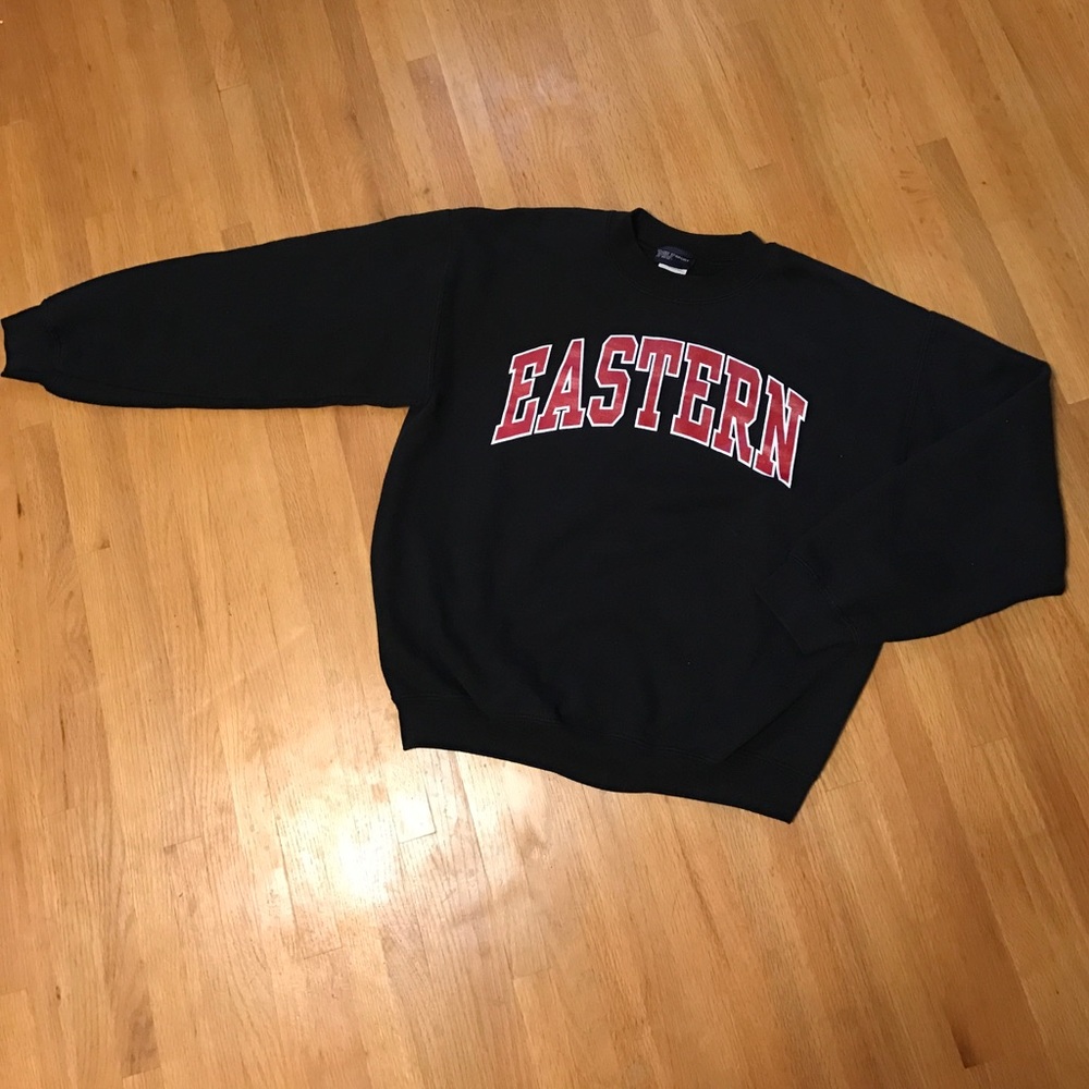 M Black Eastern Wa University Pullover Sweater