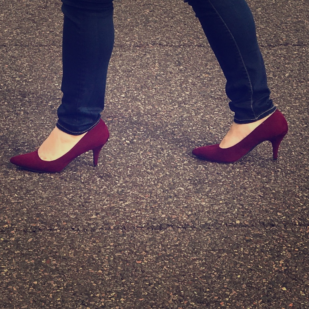 Burgundy Heels