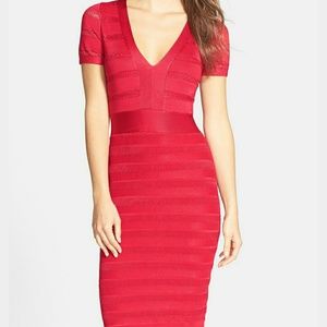 French Connection red bandage dress sexy 8