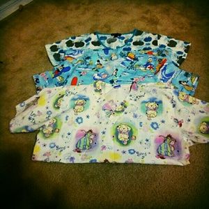 5 Medium scrub tops and free pair pant