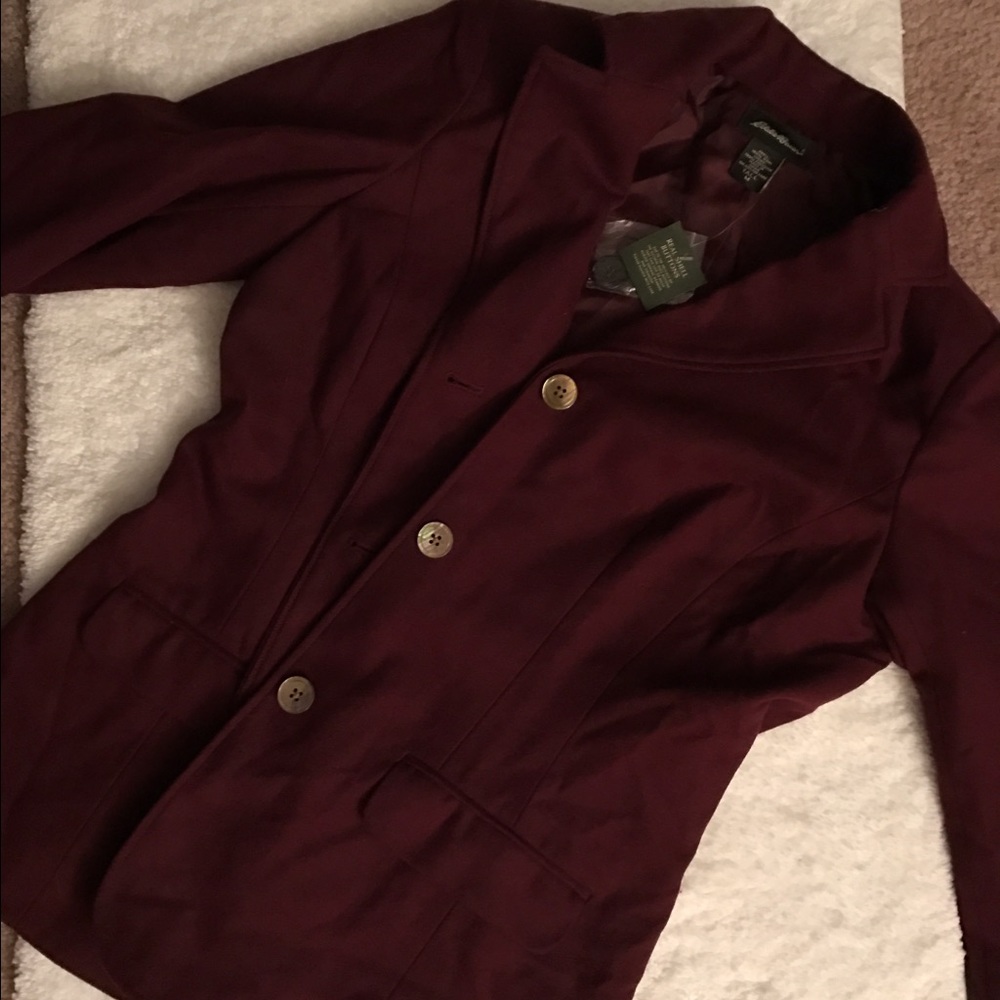 Eddie Bauer Wool blazer coat Medium Tall