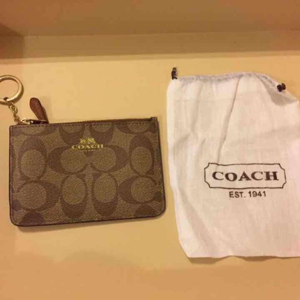 Coach key Credit card pouch